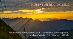 Plakat Hubertusfeier Aviso